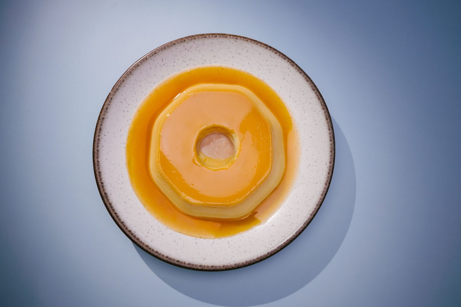 Brazilian condensed-milk flan with caramel (pudim)