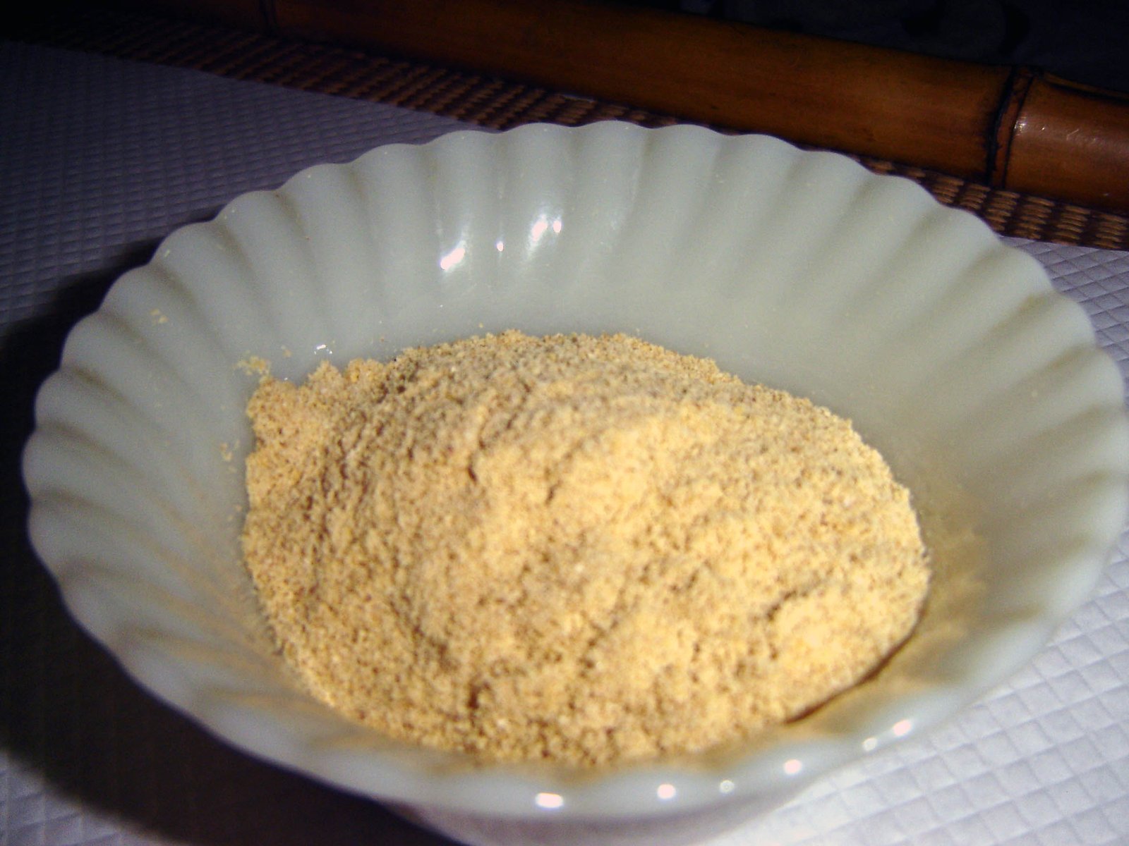 Brazilian farofa in a serving bowl