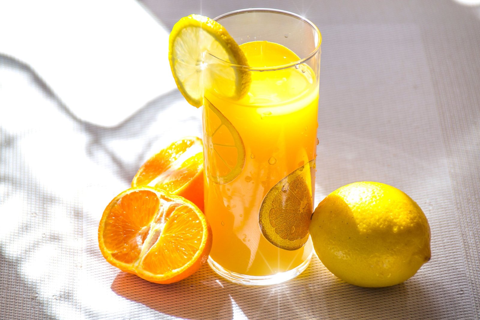 Homemade citrus juice
